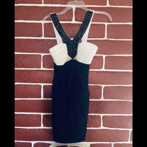 Black/White Prom Graduation Dress